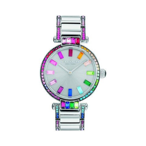 Coach Cary 34MM Rainbow Colored Crystal Accent Watch. 14503835 – Daniels  Jewelers