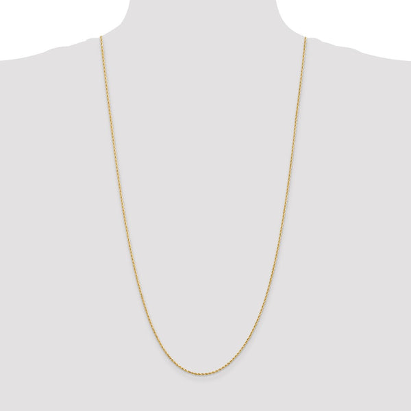 14KT Yellow Gold 30-inch 1.5MM Rope Diamond-cut Lobster Clasp Chain