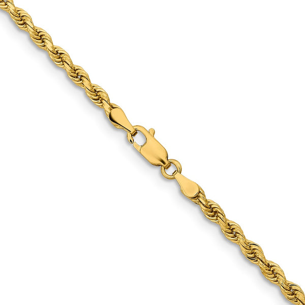 14KT Yellow Gold 16-inch 3.25MM Rope Chain