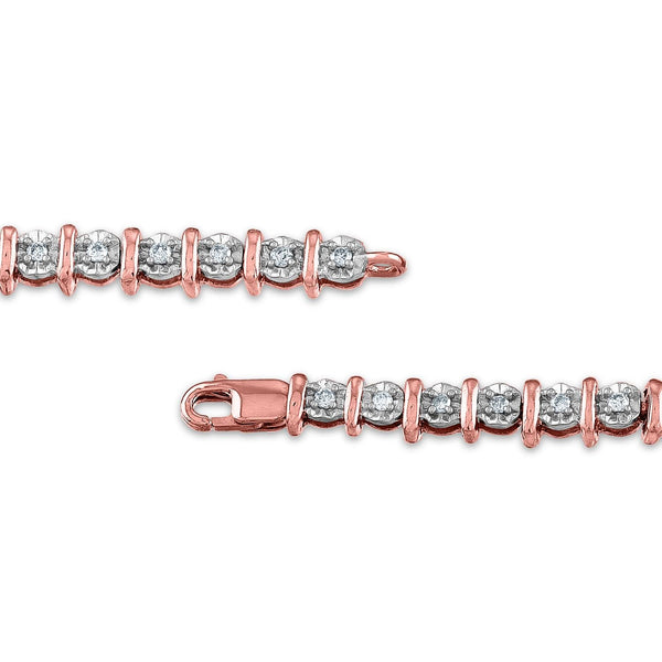 1/2 CTW Diamond 7-inch Tennis Bracelet in 10KT Rose Gold