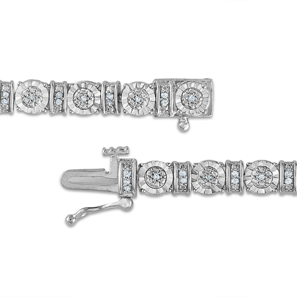 1/4 CTW Diamond 7-inch Tennis Bracelet in Sterling Silver