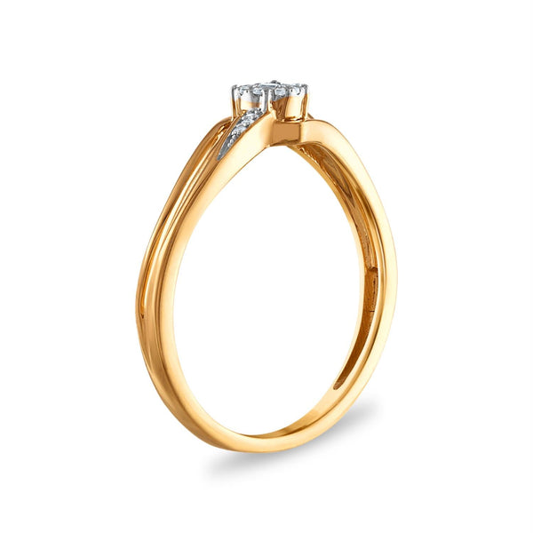 1/12 CTW Diamond Ring in 10KT Yellow Gold