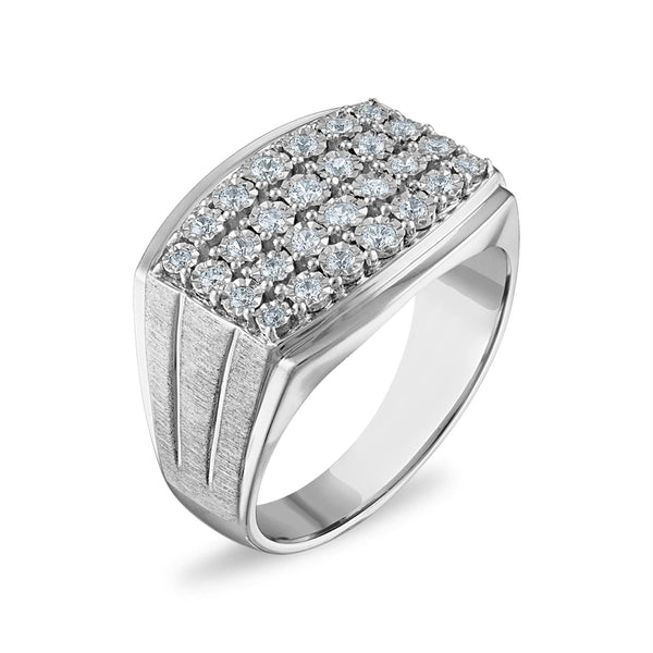 1/2 CTW Diamond Illusion Set Ring in Sterling Silver