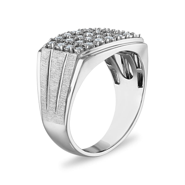 1/2 CTW Diamond Illusion Set Ring in Sterling Silver