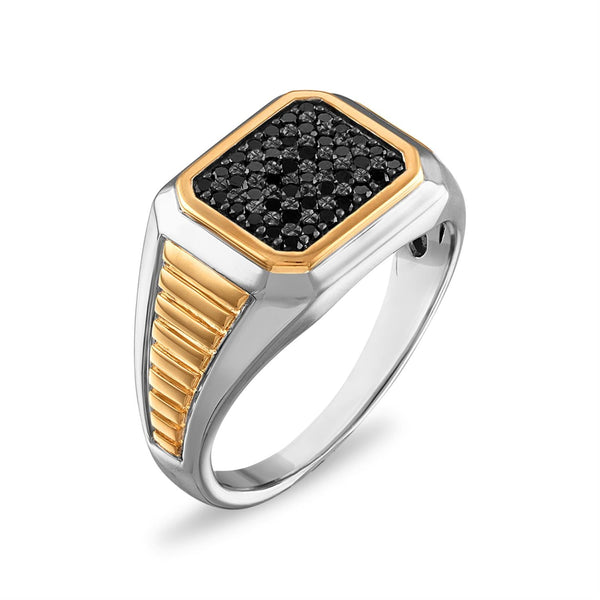 1/2 CTW Diamond Fashion Ring in Two-Tone Sterling Silver