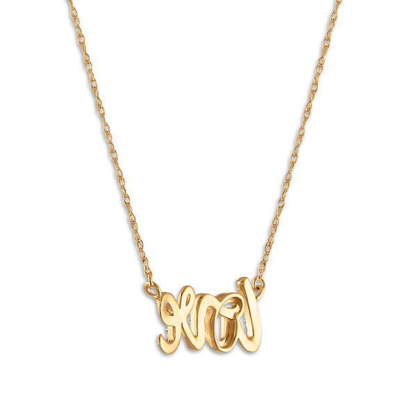 1/16 CTW Diamond Fashion Love 18-inch Necklace in 10KT Yellow Gold