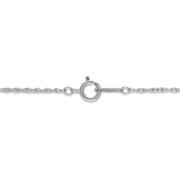 1/10 CTW Diamond Heart 18-inch Pendant in 10KT White Gold