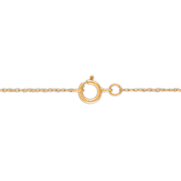 1/10 CTW Diamond XOXO Hugs & Kisses 18-inch Pendant in 10KT Yellow Gold