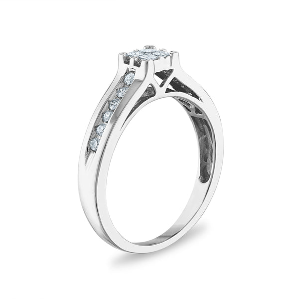 1/2 CTW Diamond Bridal Set in 10KT White Gold