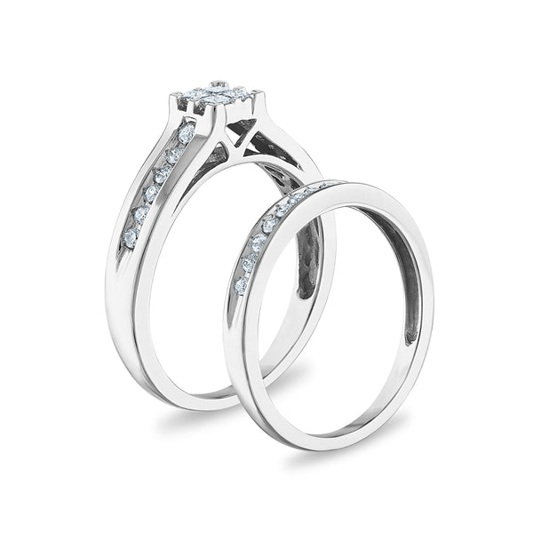 1/2 CTW Diamond Bridal Set in 10KT White Gold