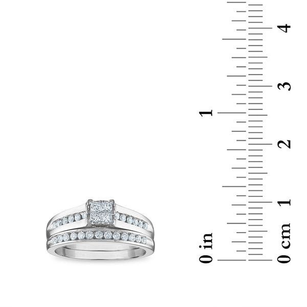 1/2 CTW Diamond Bridal Set in 10KT White Gold