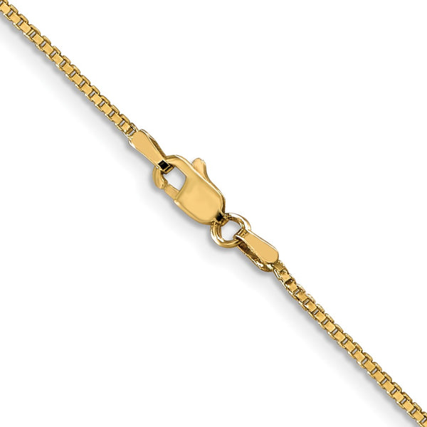 10KT Yellow Gold 20-inch 1.1MM Lobster Clasp Box Chain