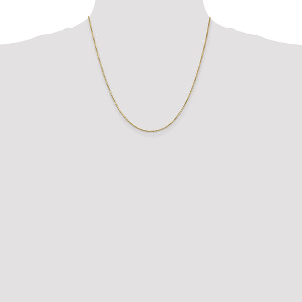 10KT Yellow Gold 20-inch 1.1MM Lobster Clasp Box Chain