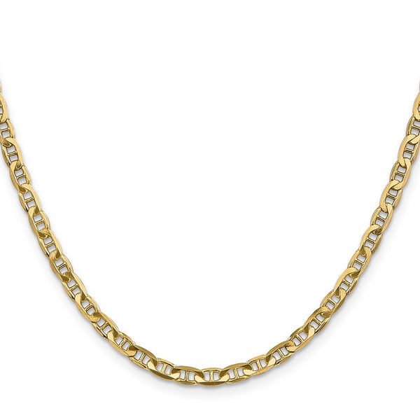 10KT Yellow Gold 22-inch 3.75MM Anchor Link Chain