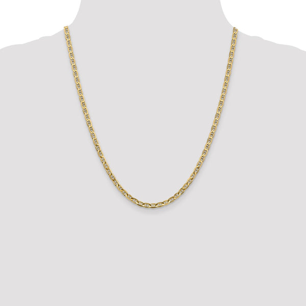 10KT Yellow Gold 22-inch 3.75MM Anchor Link Chain