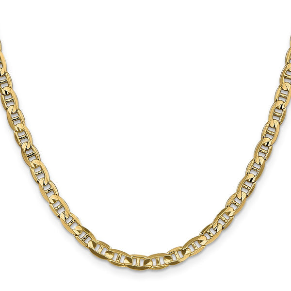 10KT Yellow Gold 24-inch 4.5MM Anchor Link Chain