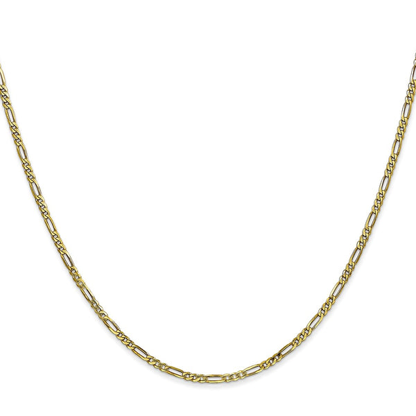 10KT Yellow Gold 22-inch 1.75MM Lobster Clasp Figaro Chain