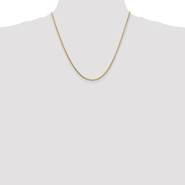 10KT Yellow Gold 20-inch 1.3MM Franco Chain