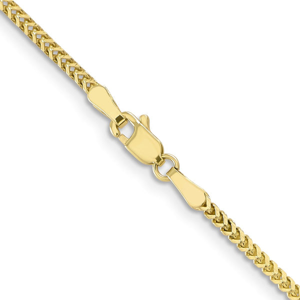 10KT Yellow Gold 16-inch 1.5MM Franco Chain