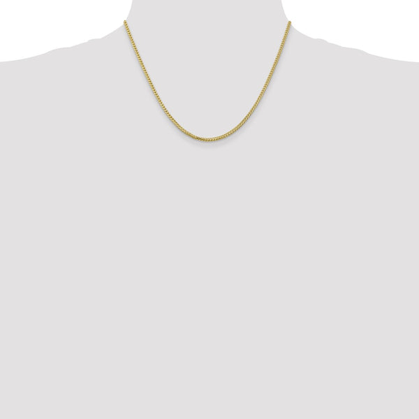 10KT Yellow Gold 18-inch 2MM Franco Chain