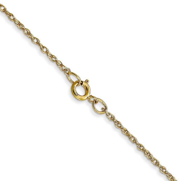 10KT Yellow Gold 20-inch 0.95MM Cable Rope Pendant Chain