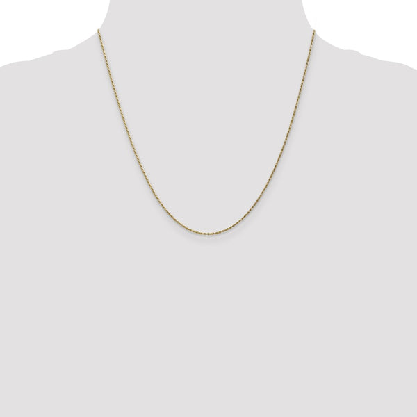 10KT Yellow Gold 20-inch 0.95MM Cable Rope Pendant Chain