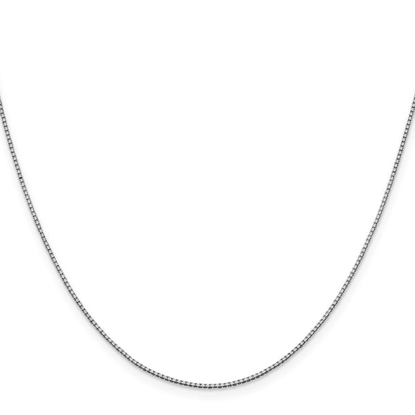 10KT White Gold 22-inch 1MM Box Chain