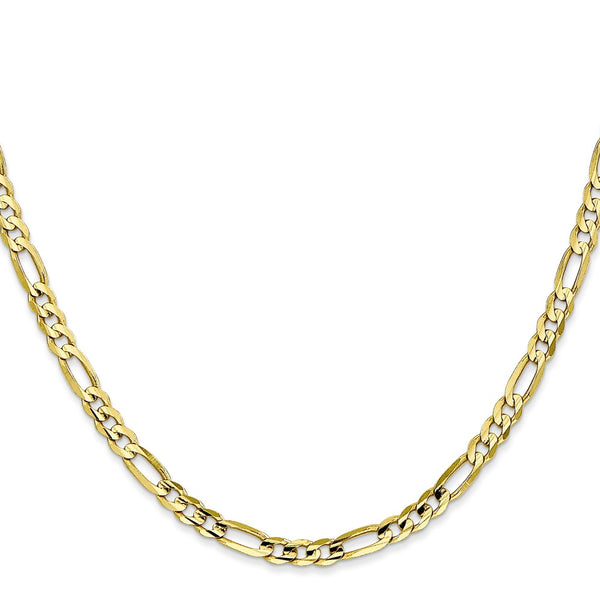 10KT Yellow Gold 22-inch 4MM Figaro Chain