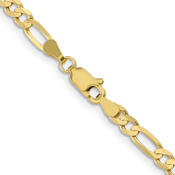 10KT Yellow Gold 22-inch 4MM Figaro Chain