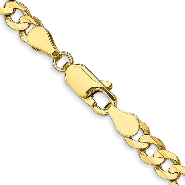 10KT Yellow Gold 20-inch 4.5MM Lobster Clasp Figaro Chain