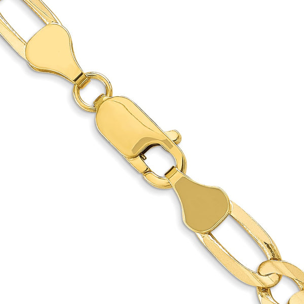 10KT Yellow Gold 22-inch 6MM Figaro Chain