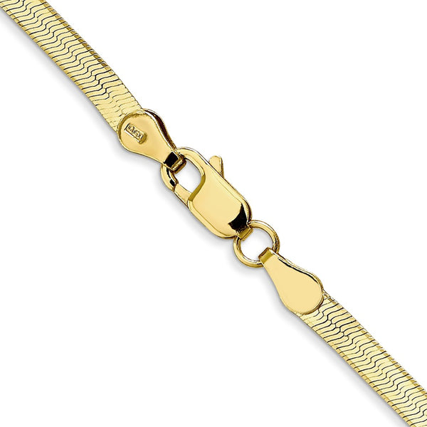 10KT Yellow Gold 24-inch 3MM Herringbone Chain