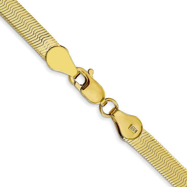 10KT Yellow Gold 18-inch 4MM Herringbone Chain