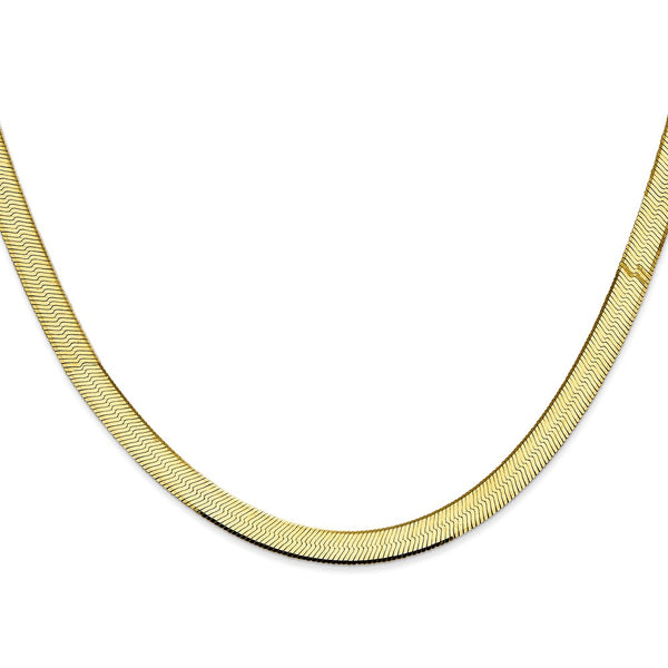 10KT Yellow Gold 18-inch 5.5MM Herringbone Chain