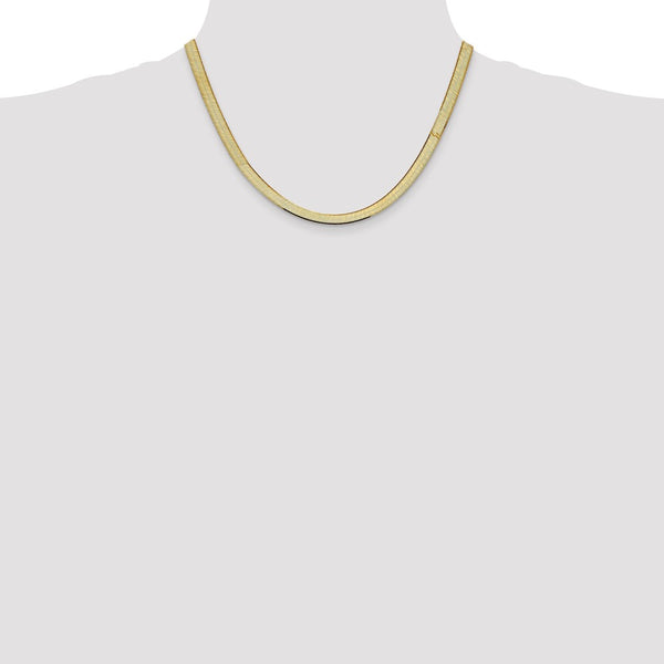 10KT Yellow Gold 18-inch 5.5MM Herringbone Chain