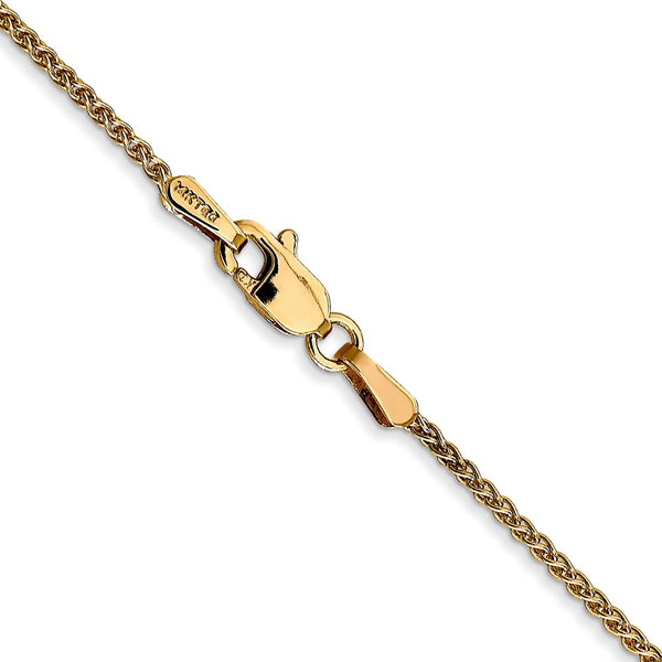 10KT Yellow Gold 18-inch 1.25MM Spiga Link Chain