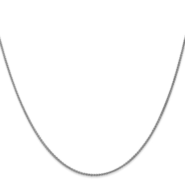 10KT White Gold 20-inch 1.25MM Spiga Link Chain