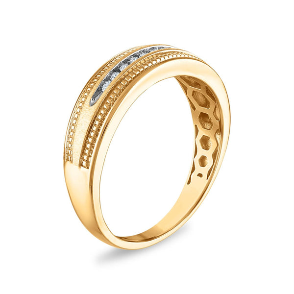 1/10 CTW Diamond Wedding Ring in 10KT Yellow Gold