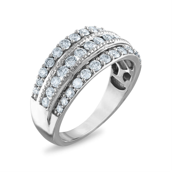 1 CTW Diamond Fashion Ring in 10KT White Gold