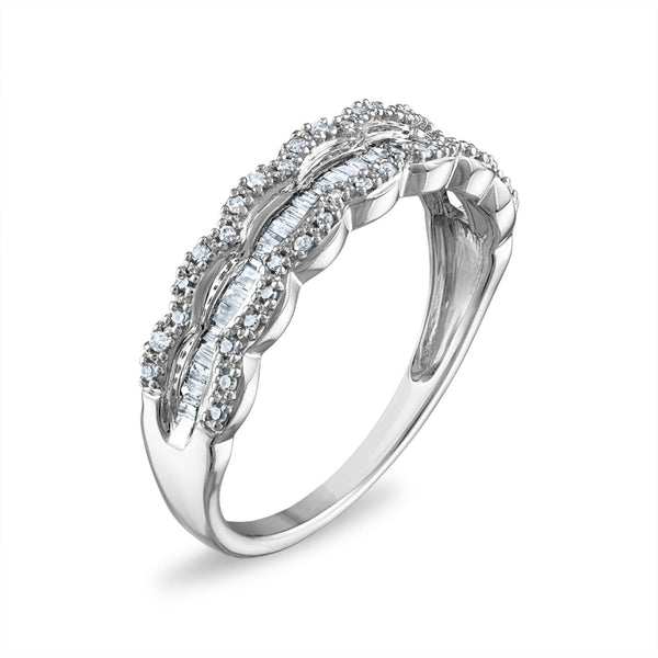 1/4 CTW Diamond Anniversary Ring in 10KT White Gold