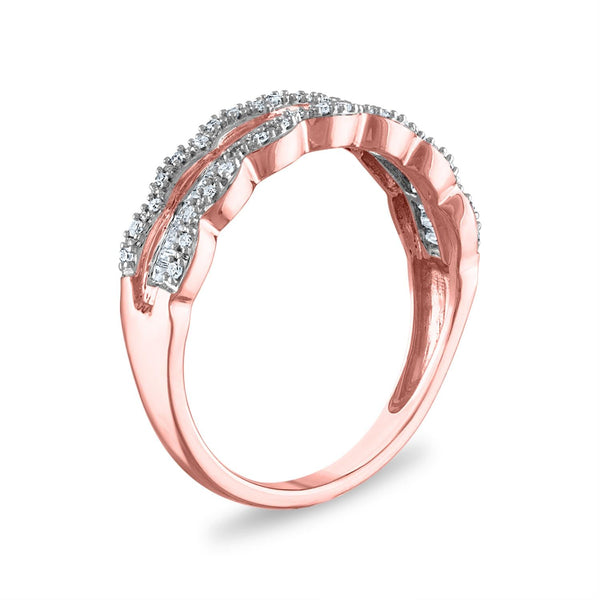 1/4 CTW Diamond Anniversary Ring in 10KT Rose Gold