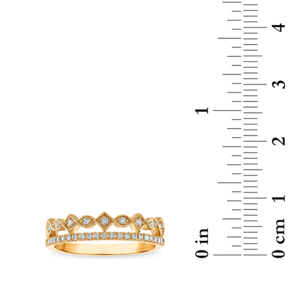 1/6 CTW Diamond Fashion Ring in 10KT Yellow Gold