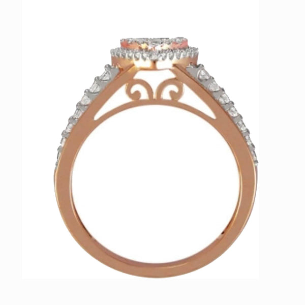 1/2 CTW Diamond Heart Ring in 10KT Rose Gold