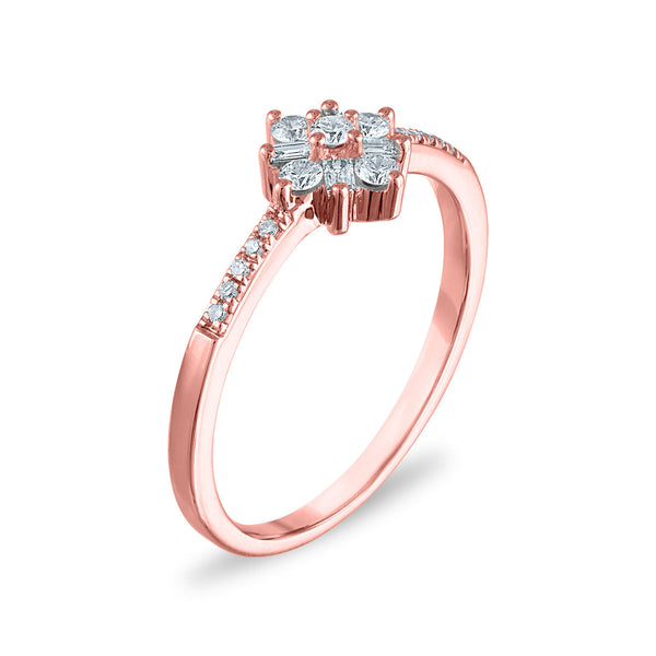 1/4 CTW Diamond Ring in 10KT Rose Gold