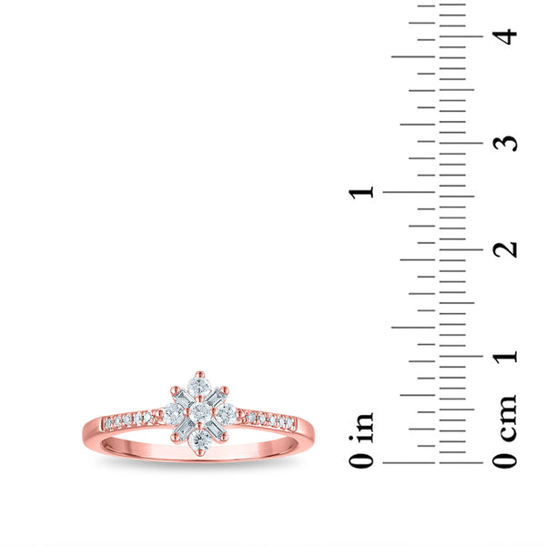 1/4 CTW Diamond Ring in 10KT Rose Gold