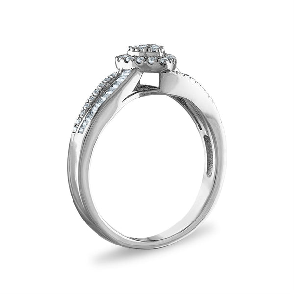 1/3 CTW Diamond Heart Promise Ring in 10KT White Gold