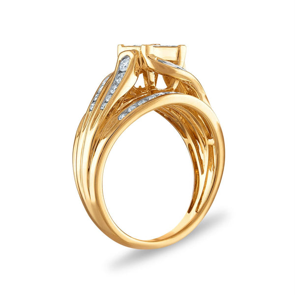 1 CTW Diamond Engagement Ring in 10KT Yellow Gold