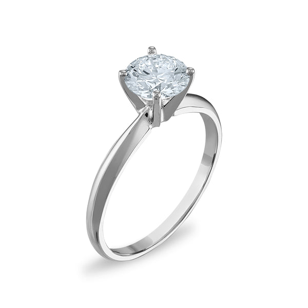 EcoLove 1 CTW Lab Grown Diamond Solitaire Ring in 14KT White Gold