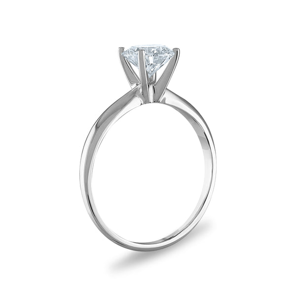 EcoLove 1 CTW Lab Grown Diamond Solitaire Ring in 14KT White Gold