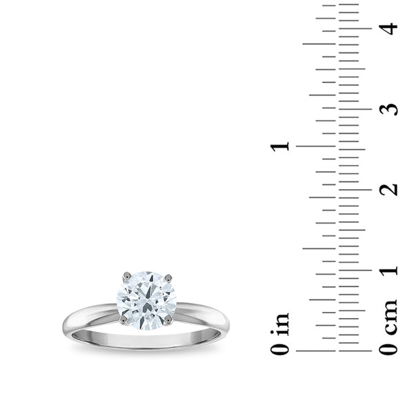 EcoLove 1 CTW Lab Grown Diamond Solitaire Ring in 14KT White Gold